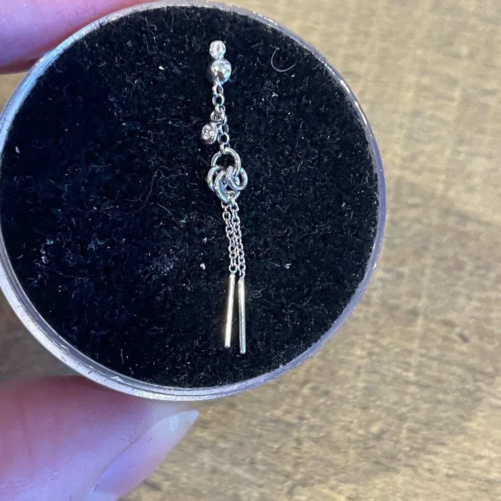 Pupil Hall 14K White Gold Instant Connection With Diamonds Threadless End